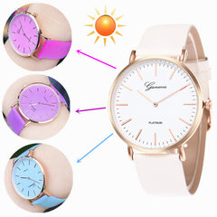 Simple Scale Temperature-sensitive Color-changing Watch