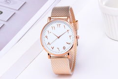 Fashion Creative Quartz Watches Couple Watches Digital Mesh Band Watches