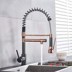 Full Copper Pull-out Kitchen Faucet