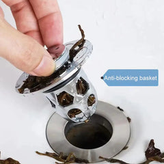 Stainless Steel  Pop-Up Bounce Core Basin Drain Filter