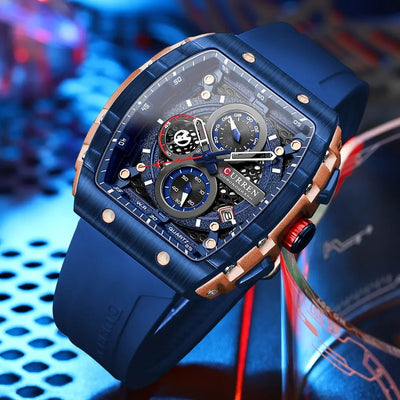 CURREN Above Brand Men's Luxury Square Quartz Watch