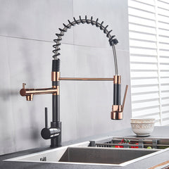 Full Copper Pull-out Kitchen Faucet