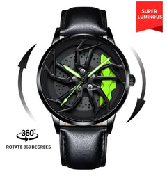 Men 3D Real Wheel Watches